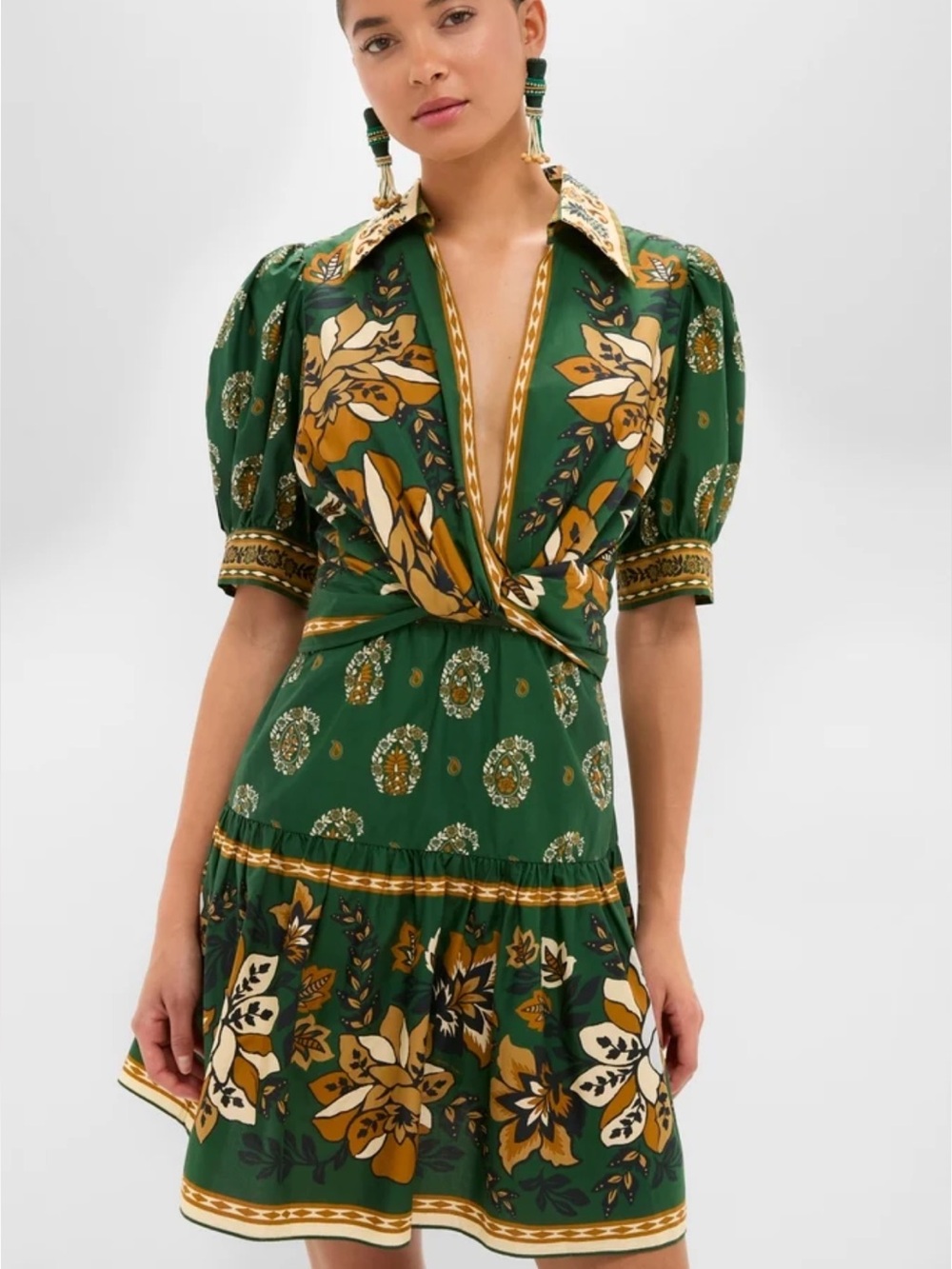 NWT FARM Rio Mini Ayla Floral-Print Dress
